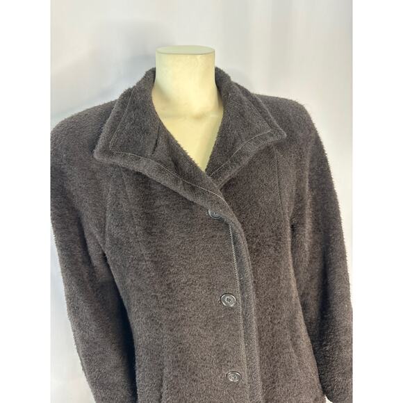 Vintage Studio by Searle Alpaca wool coat brown size medium - Picture 8 of 12